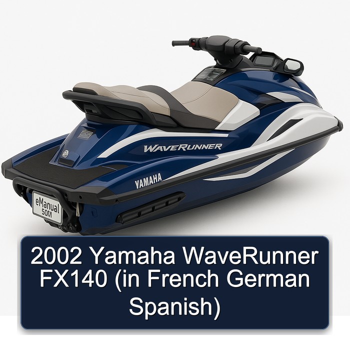 2002 Yamaha WaveRunner FX140 (in French German Spanish)