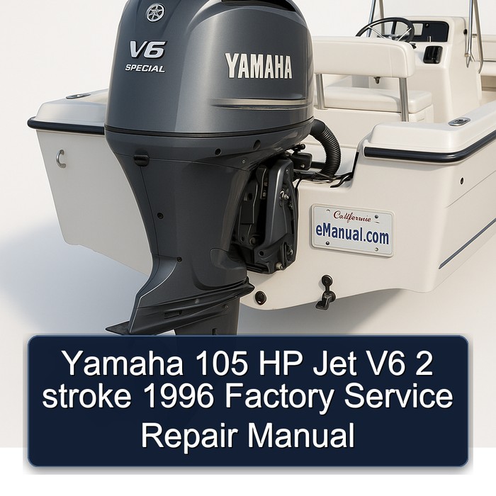 Yamaha 105 HP Jet V6 2 stroke 1996 Factory Service Repair Manual 