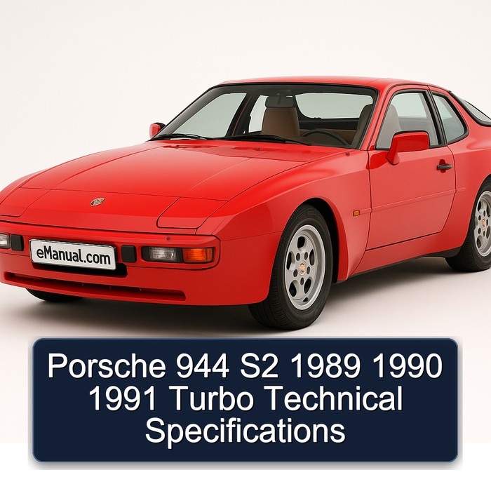 Porsche 944 S2 1989 1990 1991 Turbo Technical Specifications