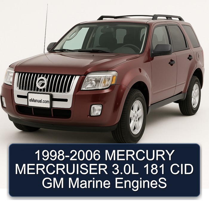 1998-2006 MERCURY MERCRUISER 3.0L 181 CID GM Marine EngineS