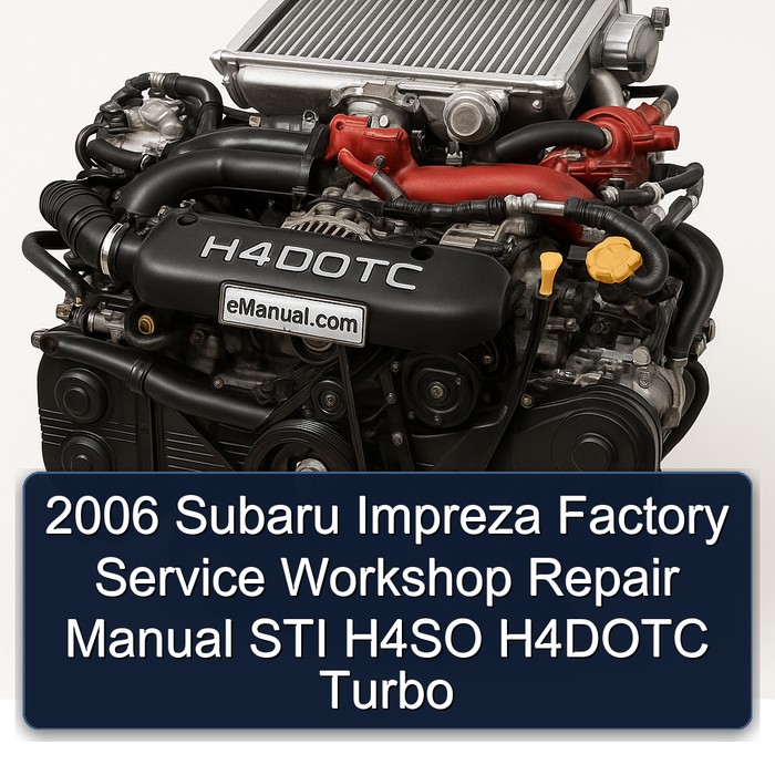 Manual de Taller Subaru Impreza 2006 - STI, H4SO y H4DOTC