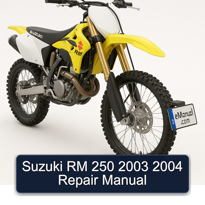 Suzuki RM 250 2003 2004 Repair Manual