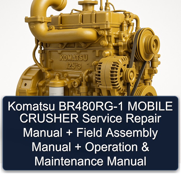 Manual de Servicio, Montaje y Operación de la Trituradora Móvil Komatsu BR480RG-1