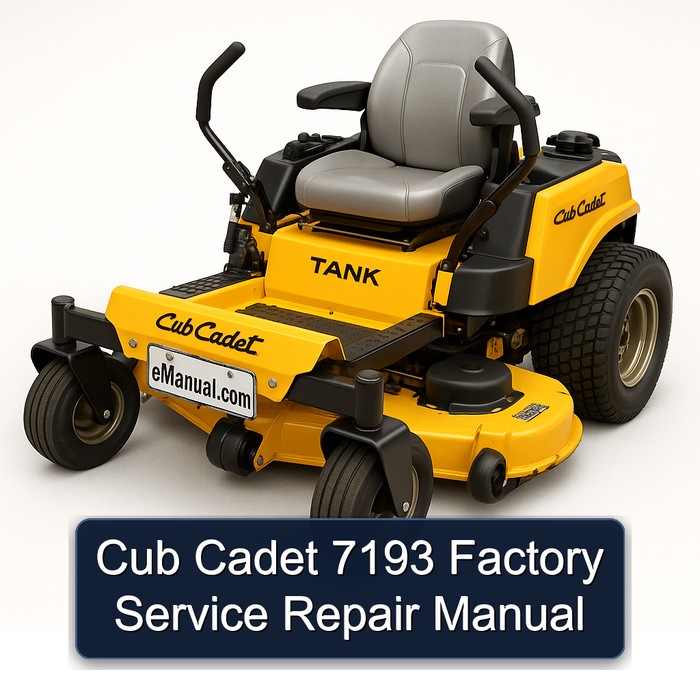 Cub Cadet 7193 Werkstatthandbuch
