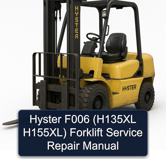 Manual de Servicio y Reparación de la Carretilla Elevadora Hyster F006 (H135XL H155XL)