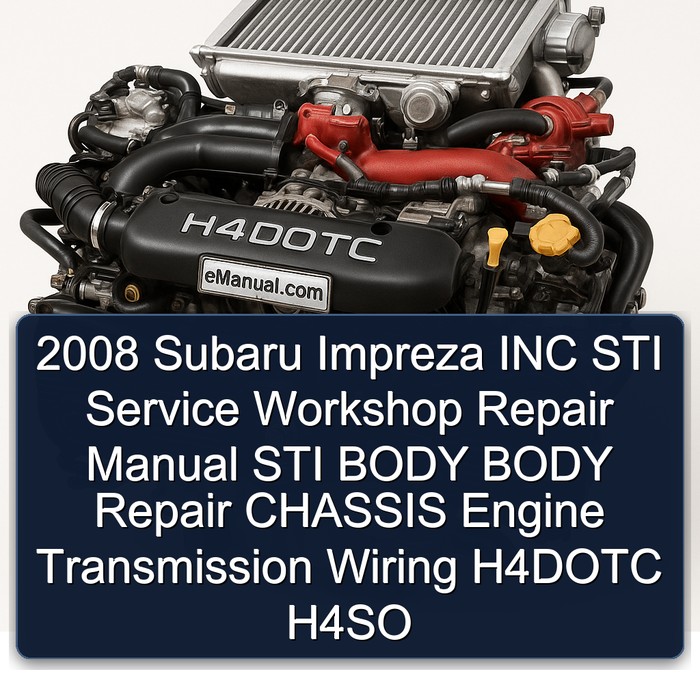 Manual de Reparación Subaru Impreza STI 2008