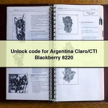 Unlock Code for Argentina Claro/Cti Blackberry 8220 PDF Download