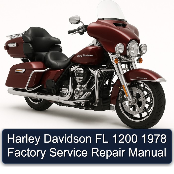Harley Davidson FL 1200 1978 Factory Manual de servicio y reparación