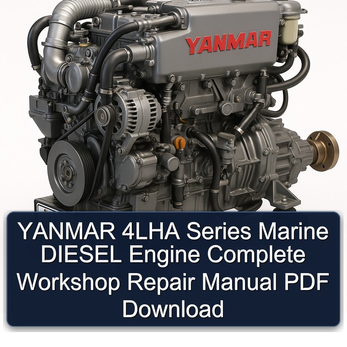 YANMAR 4LHA Series Marine DIESEL Engine Complete Workshop Repair Manual PDF Download