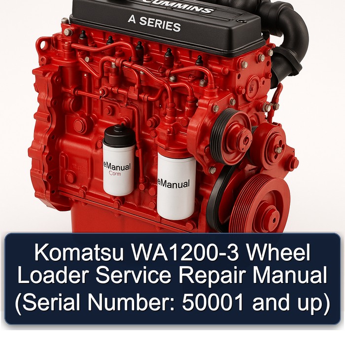 Komatsu Radlader WA1200-3: Werkstatt- und Reparaturhandbuch (Seriennummer 50001 und höher)