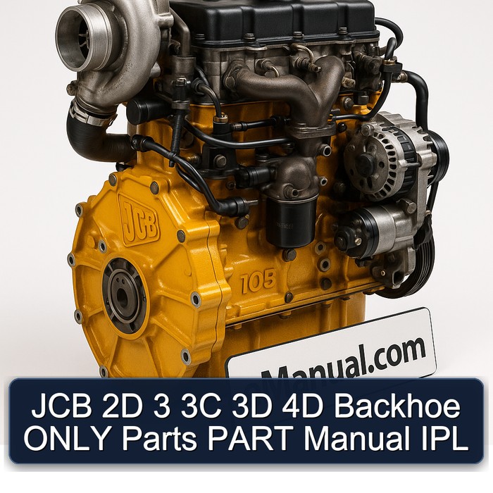 JCB 2D 3 3C 3D 4D Backhoe ONLY Parts PART Manual IPL 