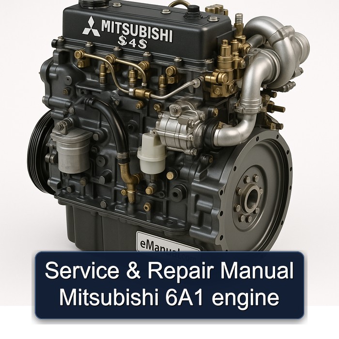 Manual de servicio y reparación Mitsubishi 6A1 engine