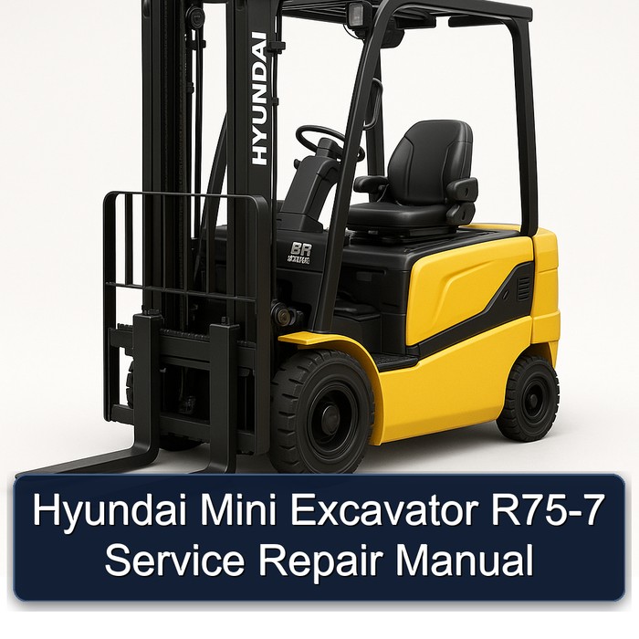 Hyundai Mini Excavator R75-7 Service Repair Manual