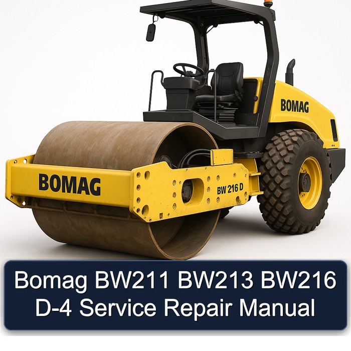 Bomag BW211 BW213 BW216 D-4 Manual de servicio y reparación