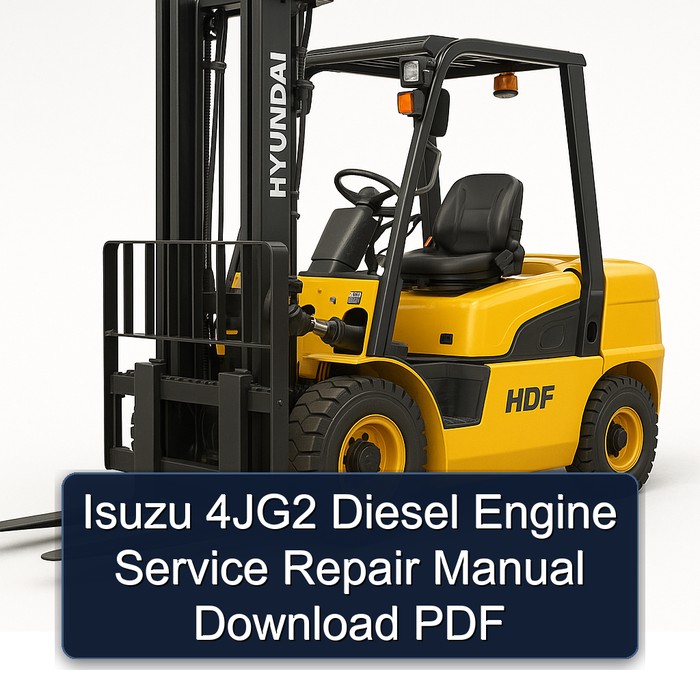 Manual de Servicio y Reparación del Motor Isuzu 4JG2 Diesel (PDF)