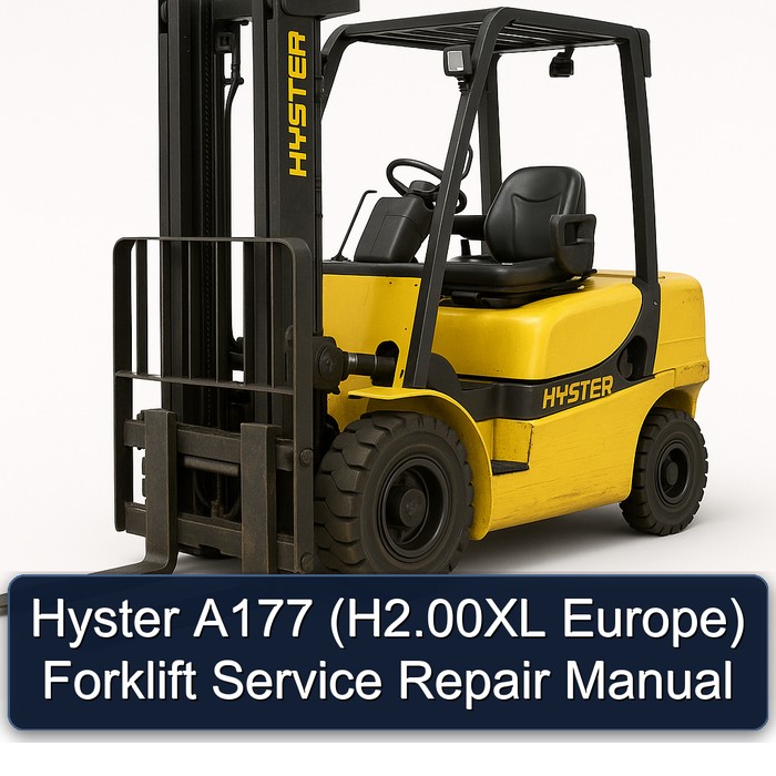 Hyster A177 (H2.00XL Europe) Forklift Service Repair Manual