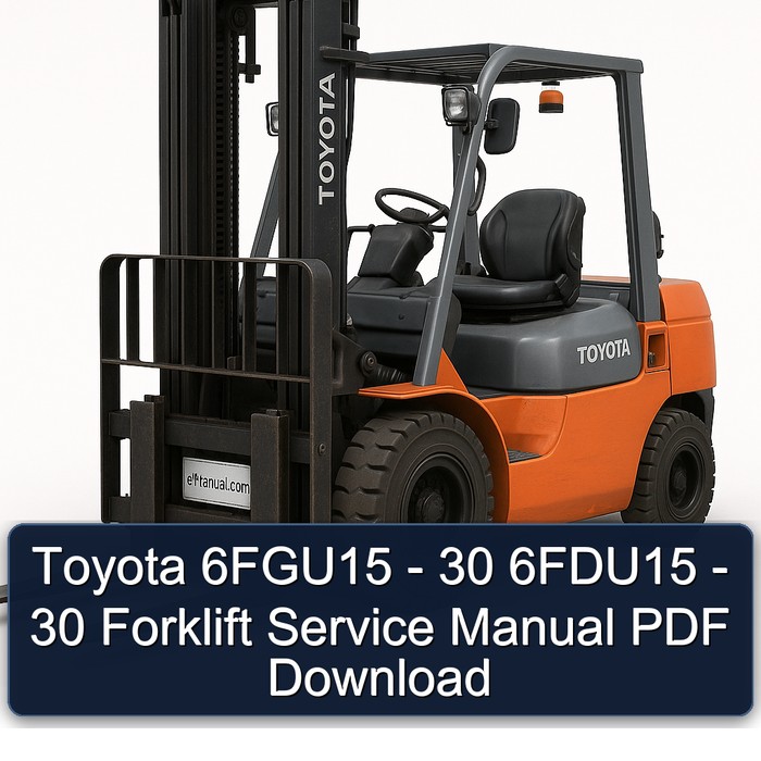 Toyota Gabelstapler Servicehandbuch 6FGU15 - 30 / 6FDU15 - 30 (PDF)