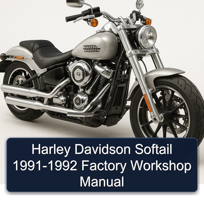 Harley Davidson Softail 1991-1992 Factory Workshop Manual