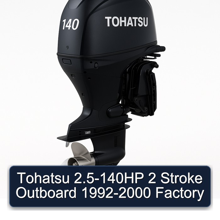Tohatsu 2.5-140HP 2 Stroke Outboard 1992-2000 Factory