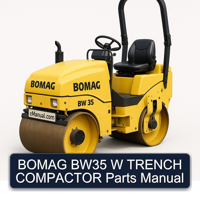BOMAG BW35 W TRENCH COMPACTOR Parts Manual