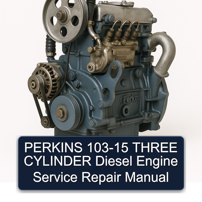Manual de Servicio y Reparación del Motor Diesel Perkins 103-15 de Tres Cilindros