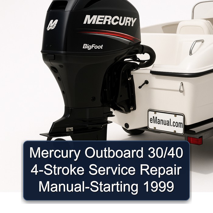 Mercury Outboard 30/40 4-Stroke Service Repair Manual-Starting 1999 