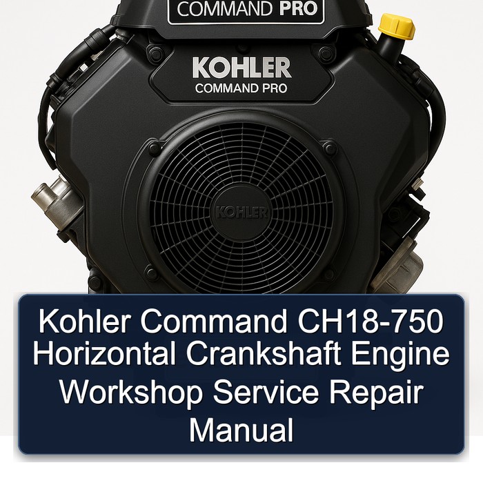 Kohler Command CH18-750 Horizontal Crankshaft Engine Workshop Manual de servicio y reparación