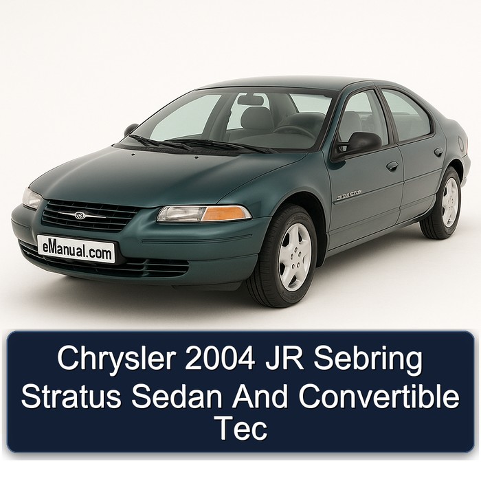 Chrysler 2004 JR Sebring Stratus Sedan And Convertible Tec