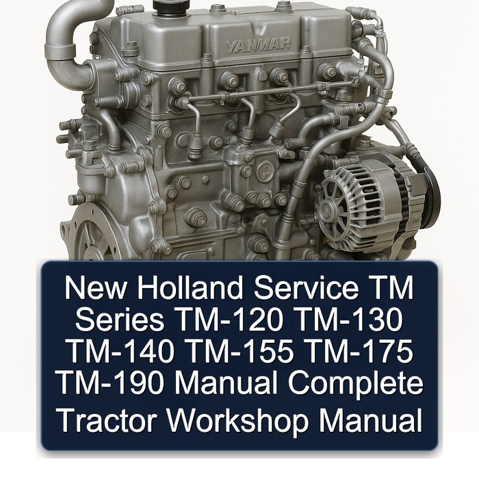 New Holland Service TM Series TM-120 TM-130 TM-140 TM-155 TM-175 TM-190 Manual Complete Tractor Workshop Manual