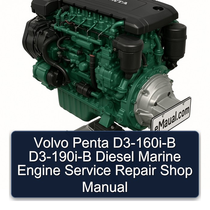 Volvo Penta D3-160i-B D3-190i-B Diesel Marine Engine Service Repair Shop Manual