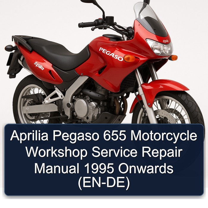 Aprilia Pegaso 655 Motorcycle Workshop Manual de servicio y reparación 1995 Onwards (EN-DE)