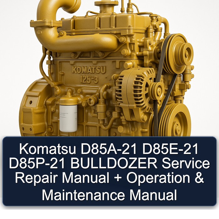 Manual de Servicio, Reparación y Operación y Mantenimiento - Komatsu D85A-21, D85E-21, D85P-21 BULLDOZER