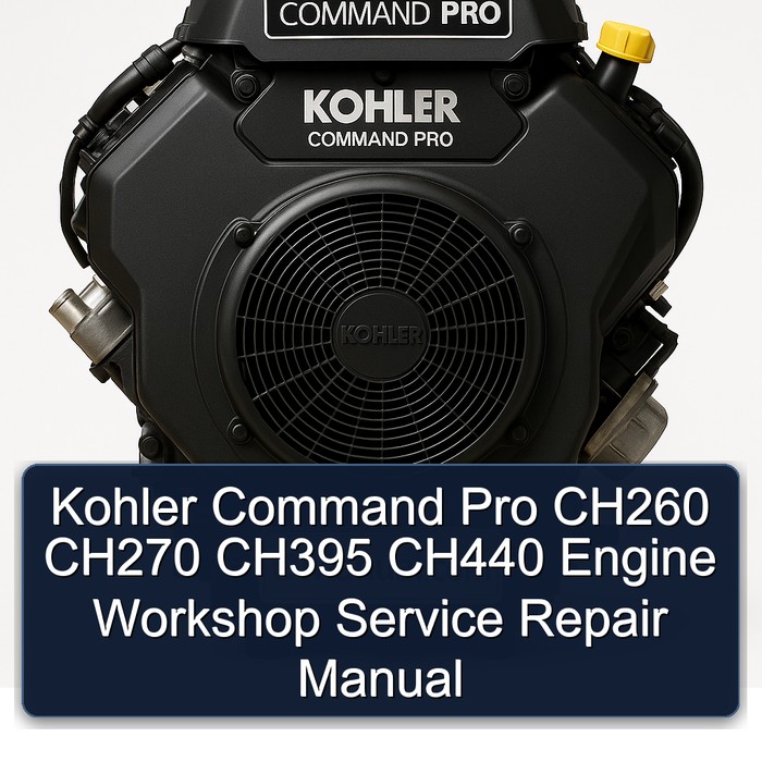Kohler Command Pro CH260 CH270 CH395 CH440 Engine Workshop Manual de servicio y reparación