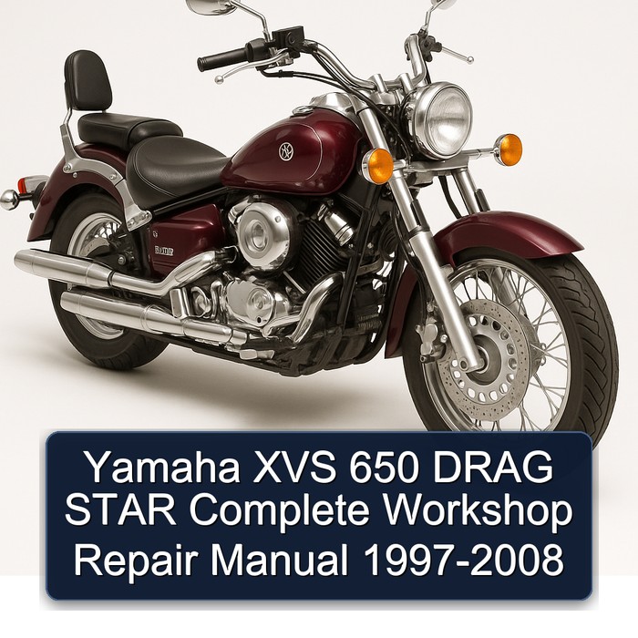 Yamaha XVS 650 DRAG STAR Complete Workshop Repair Manual 1997-2008