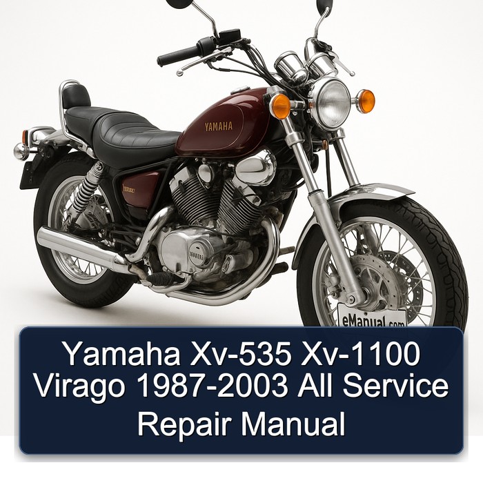 Yamaha Xv-535 Xv-1100 Virago 1987-2003 All Manual de servicio y reparación