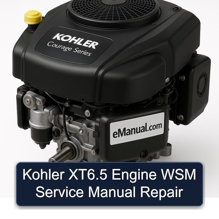 Kohler XT6.5 Engine WSM Service Manual Repair