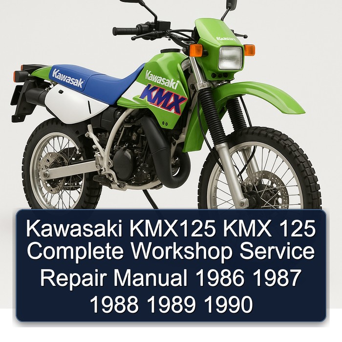 Kawasaki KMX125 KMX 125 Manual completo de servicio y reparación del taller 1986 1987 1988 1989 1990