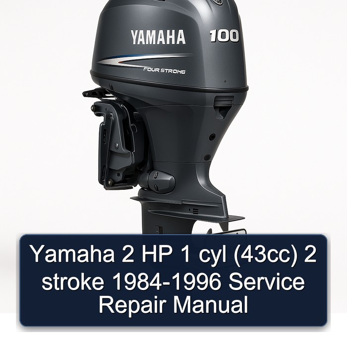 Yamaha 2 HP 1 cyl (43cc) 2 stroke 1984-1996 Service Repair Manual 