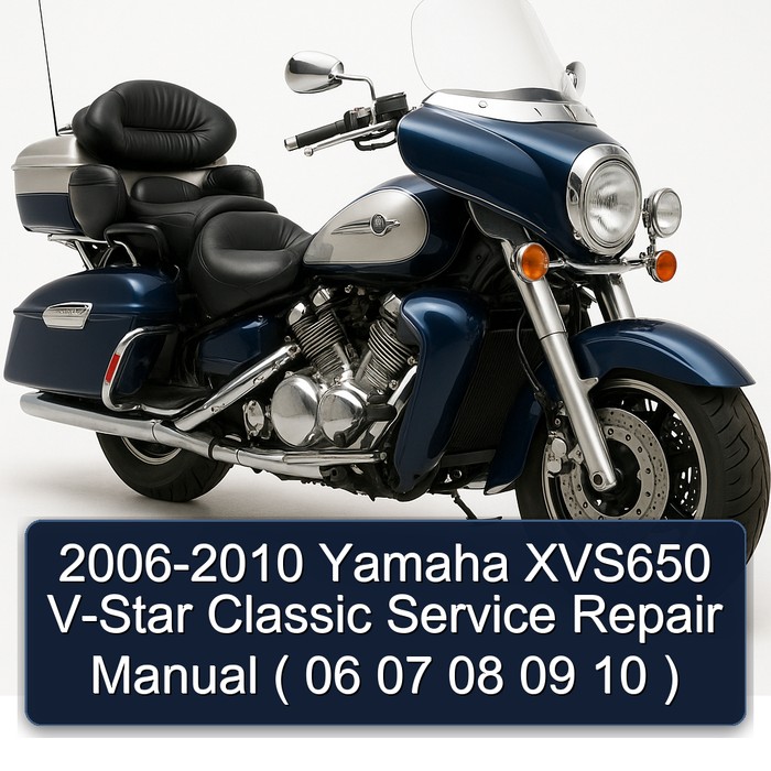 2006-2010 Yamaha XVS650 V-Star Classic Manual de servicio y reparación ( 06 07 08 09 10 )