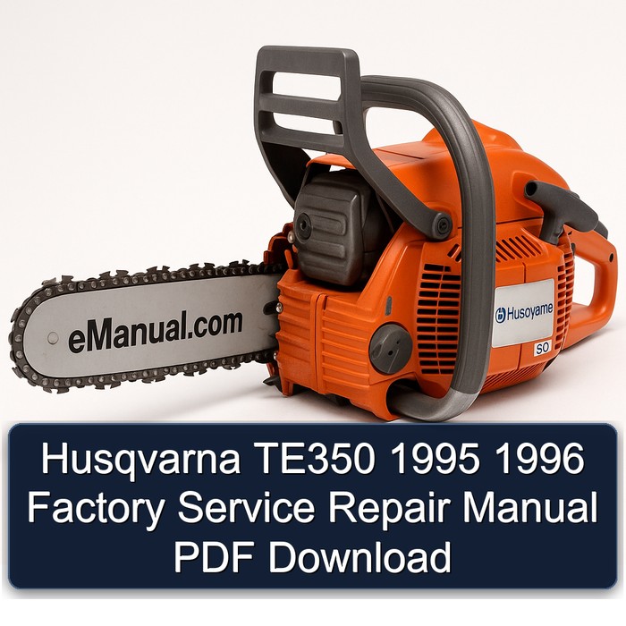Husqvarna TE350 1995 1996 Factory Manual de servicio y reparación PDF Download