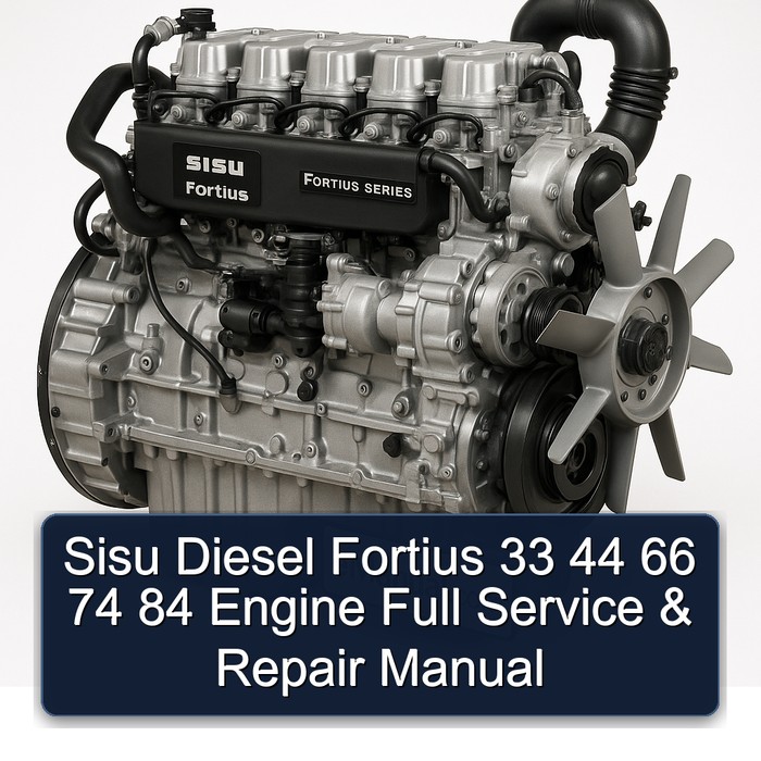 Manual de Servicio y Reparación Completo - Motor Sisu Diesel Fortius 33 44 66 74 84