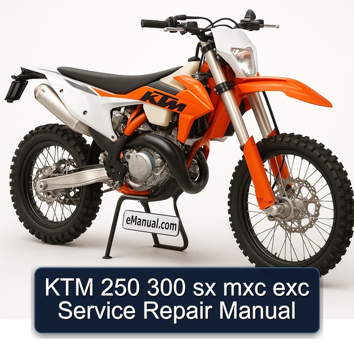 KTM 250 300 sx mxc exc Manual de servicio y reparación