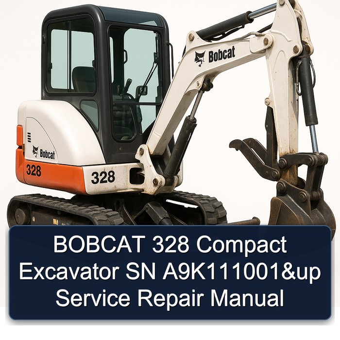 BOBCAT 328 Compact Excavator SN A9K111001&up Service Repair Manual 