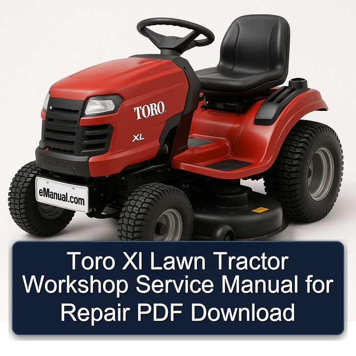 Toro Xl Lawn Tractor Workshop Service Manual for Repair PDF Download