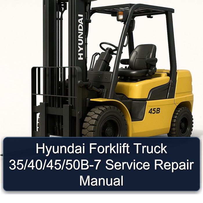 Manual de Servicio y Reparación Hyundai Carretilla Elevadora 35/40/45/50B-7
