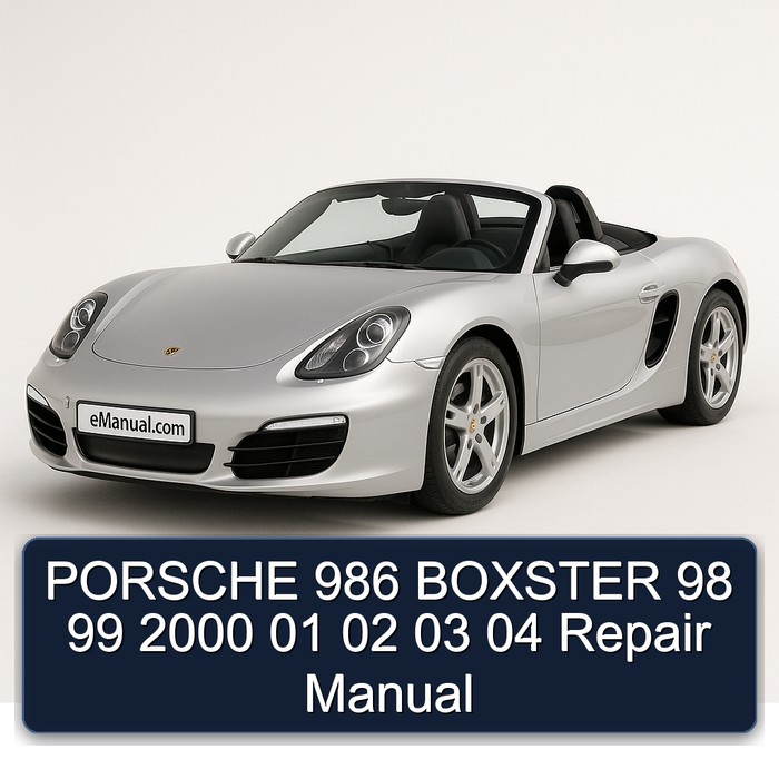 PORSCHE 986 BOXSTER 98 99 2000 01 02 03 04 Repair Manual