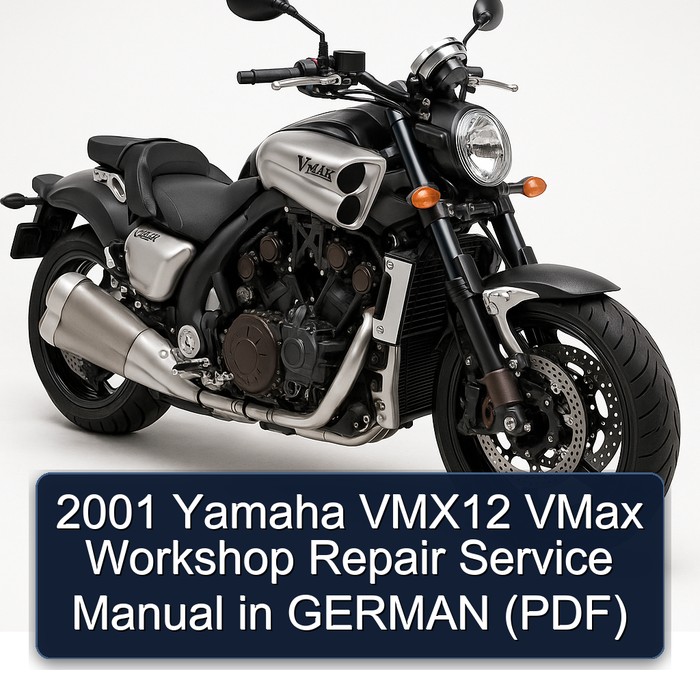 2001 Yamaha VMX12 VMax Workshop Repair Service Manual in GERMAN (PDF)