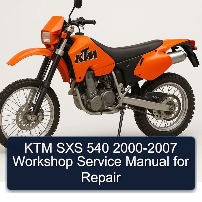 KTM SXS 540 2000-2007 Workshop Service Manual for Repair
