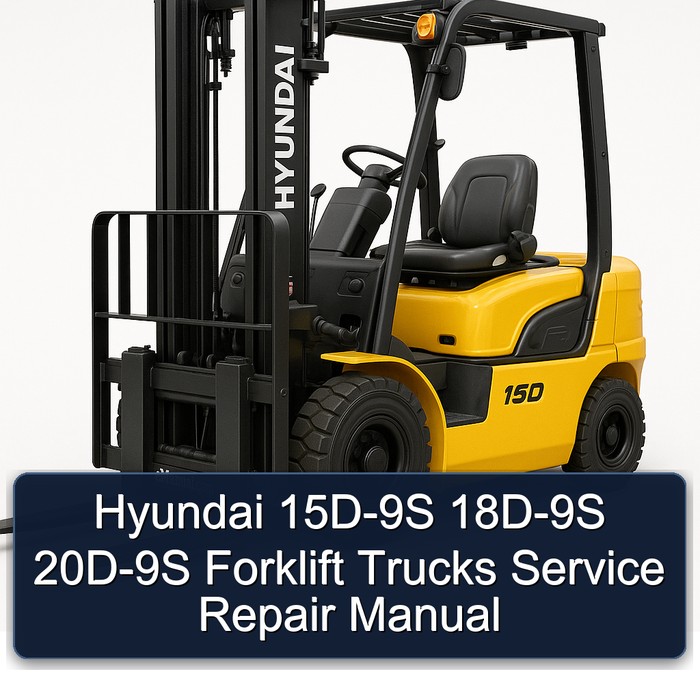Manual de Servicio y Reparación de Montacargas Hyundai 15D-9S, 18D-9S, 20D-9S