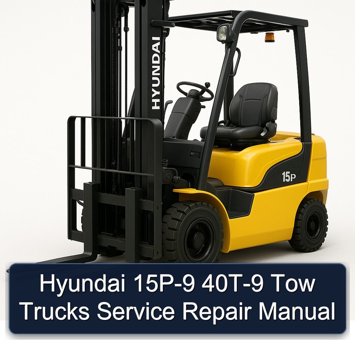 Manual de Reparación y Servicio para Grúas Hyundai 15P-9 y 40T-9
